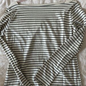 Mango boat neck, striped top